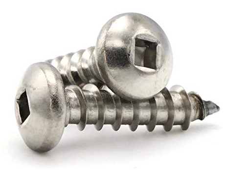 #6-20 X 1 1/4" SQ DR MOD PAN HEAD, COARSE TYPE 17 POINT, PLAIN - 8000/CTN